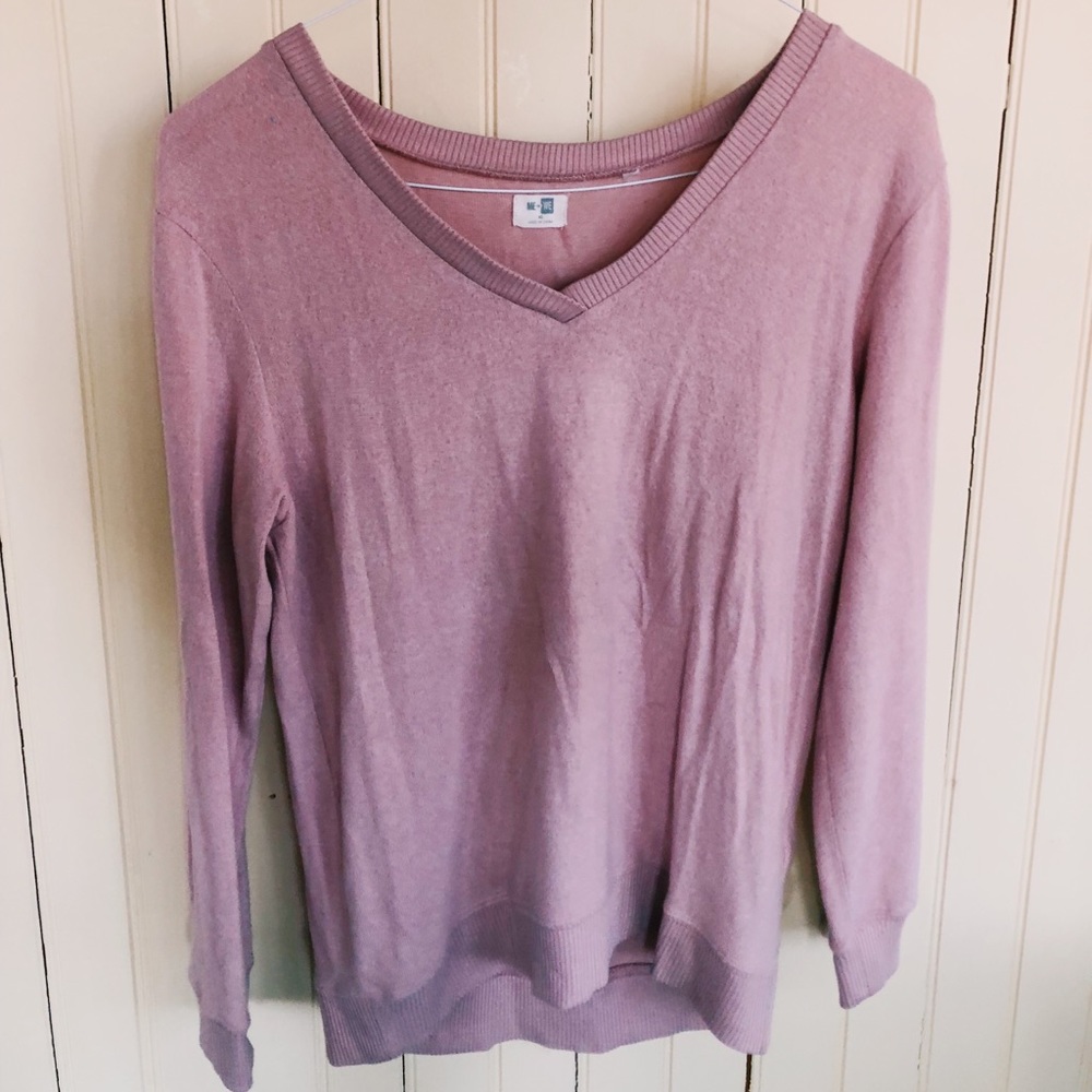 Me To We Pink V Neck Sweater Pacsun